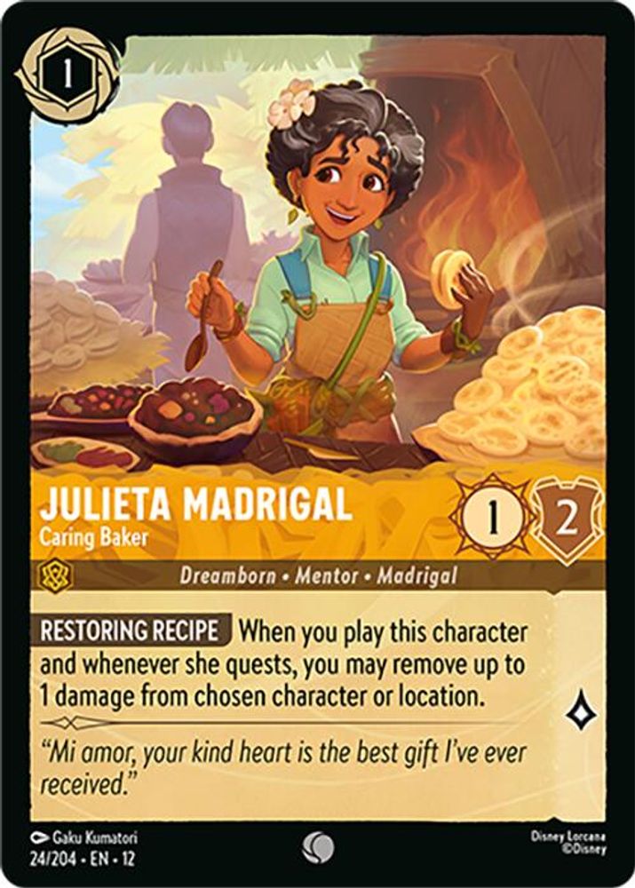 Julieta Madrigal - Caring Baker - 24/204 - - WILDS UNKNOWN - Lorcana - | LAA01-42