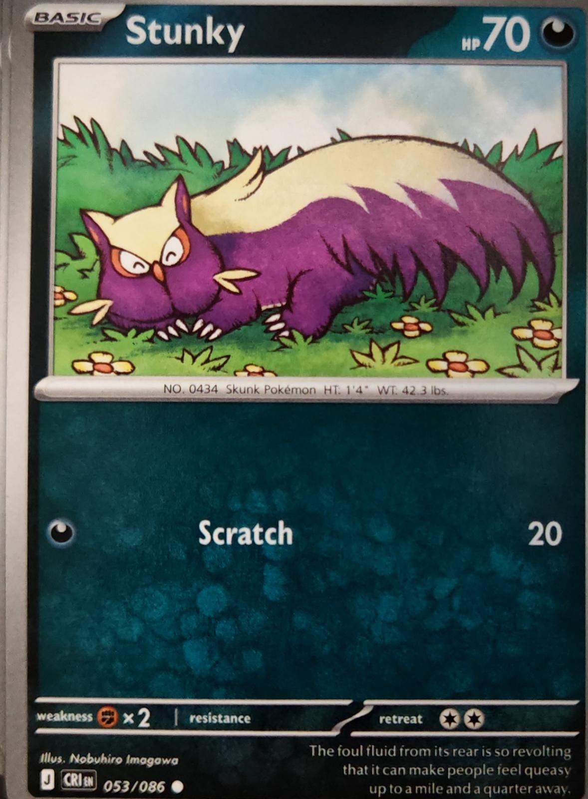Stunky - 053/086 - - CHAOS RISING - Pokemon - Common | AA11-29
