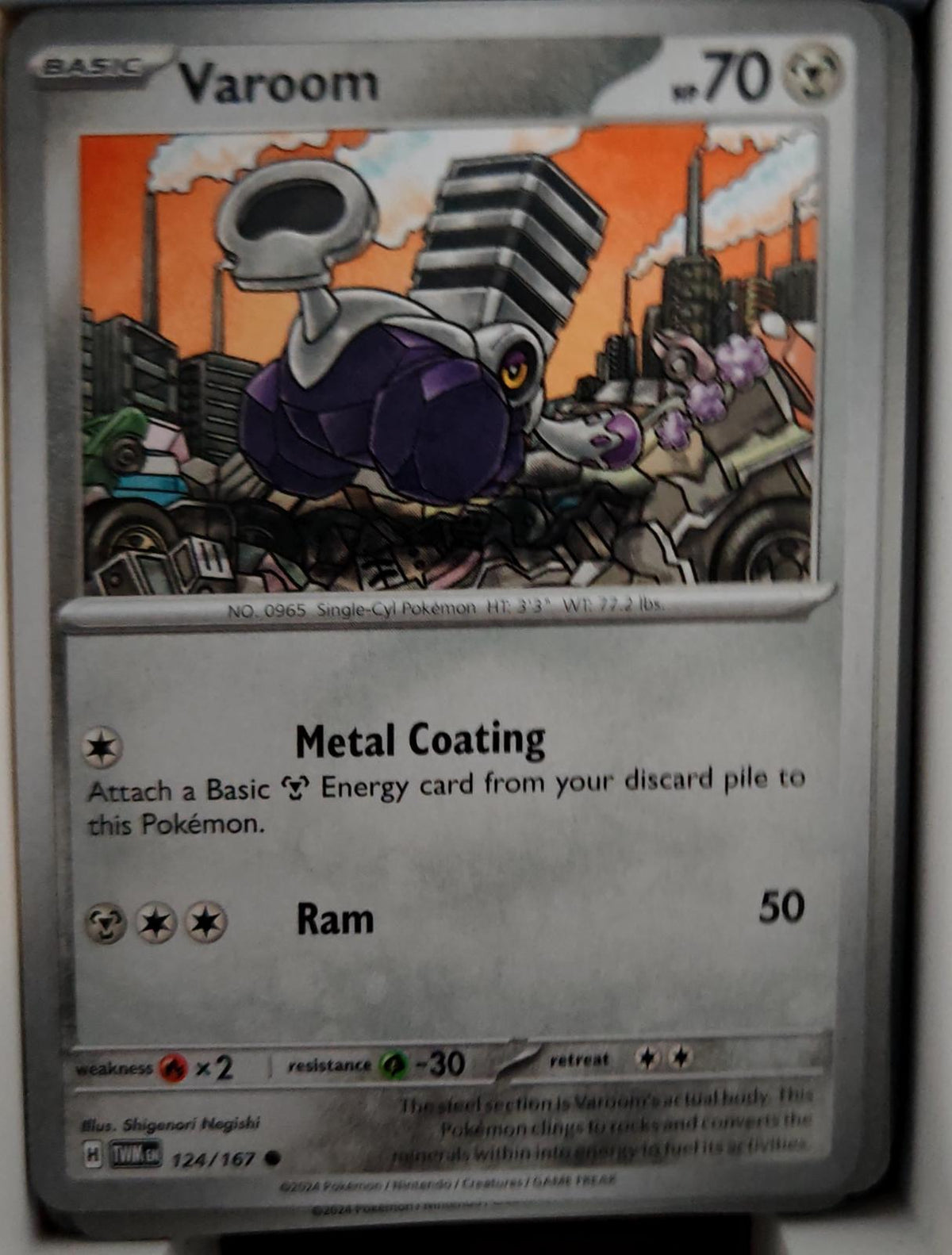Varoom - 124/167 - - TWILIGHT MASQUERADE - Pokemon - Common | AA46-64