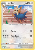 Herdier - 134/203 - Reverse Holo - EVOLVING SKIES - Pokemon - Uncommon | AA31-15