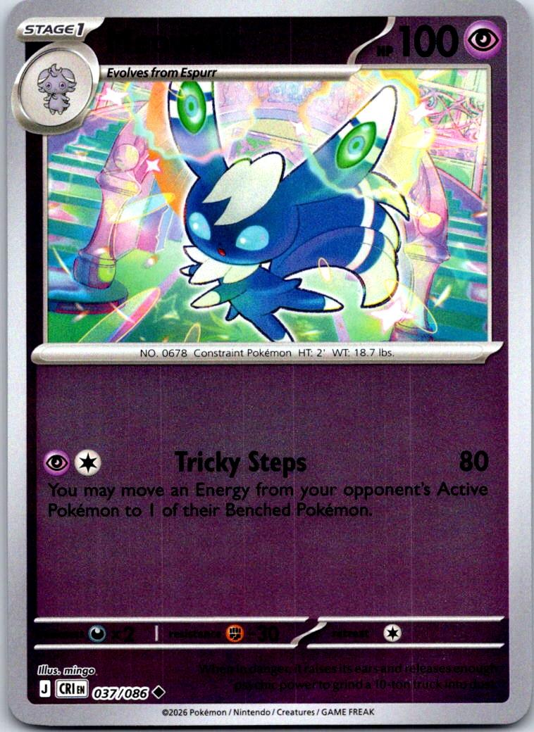 Meowstic - 037/086 - - CHAOS RISING - Pokemon - Uncommon | AA121-46