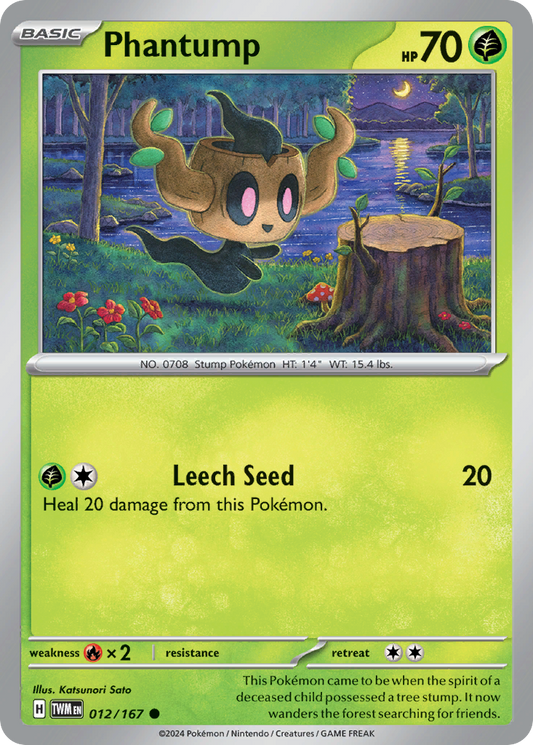 Phantump - 012/167 - - TWILIGHT MASQUERADE - Pokemon - Common | AA88-25