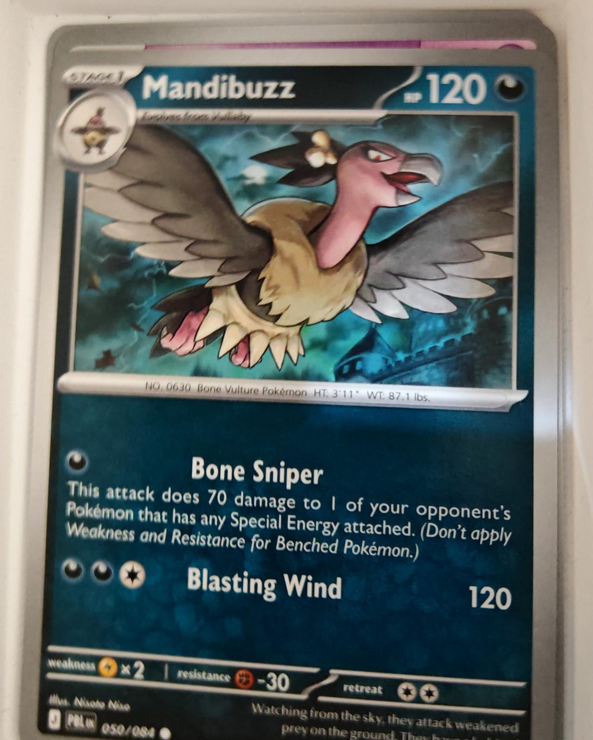 Mandibuzz - 050/084 - - PITCH BLACK - Pokemon - Common | AA18-4