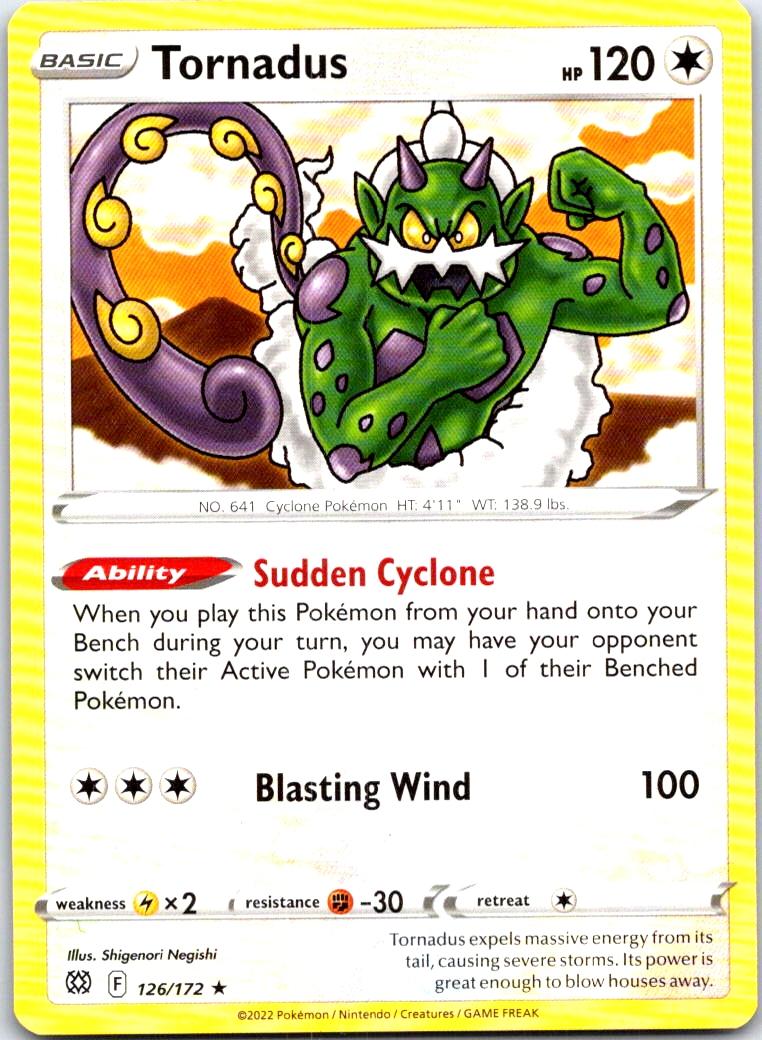 Tornadus - 126/172 - - BRILLIANT STARS - Pokemon - Rare | AB51-5