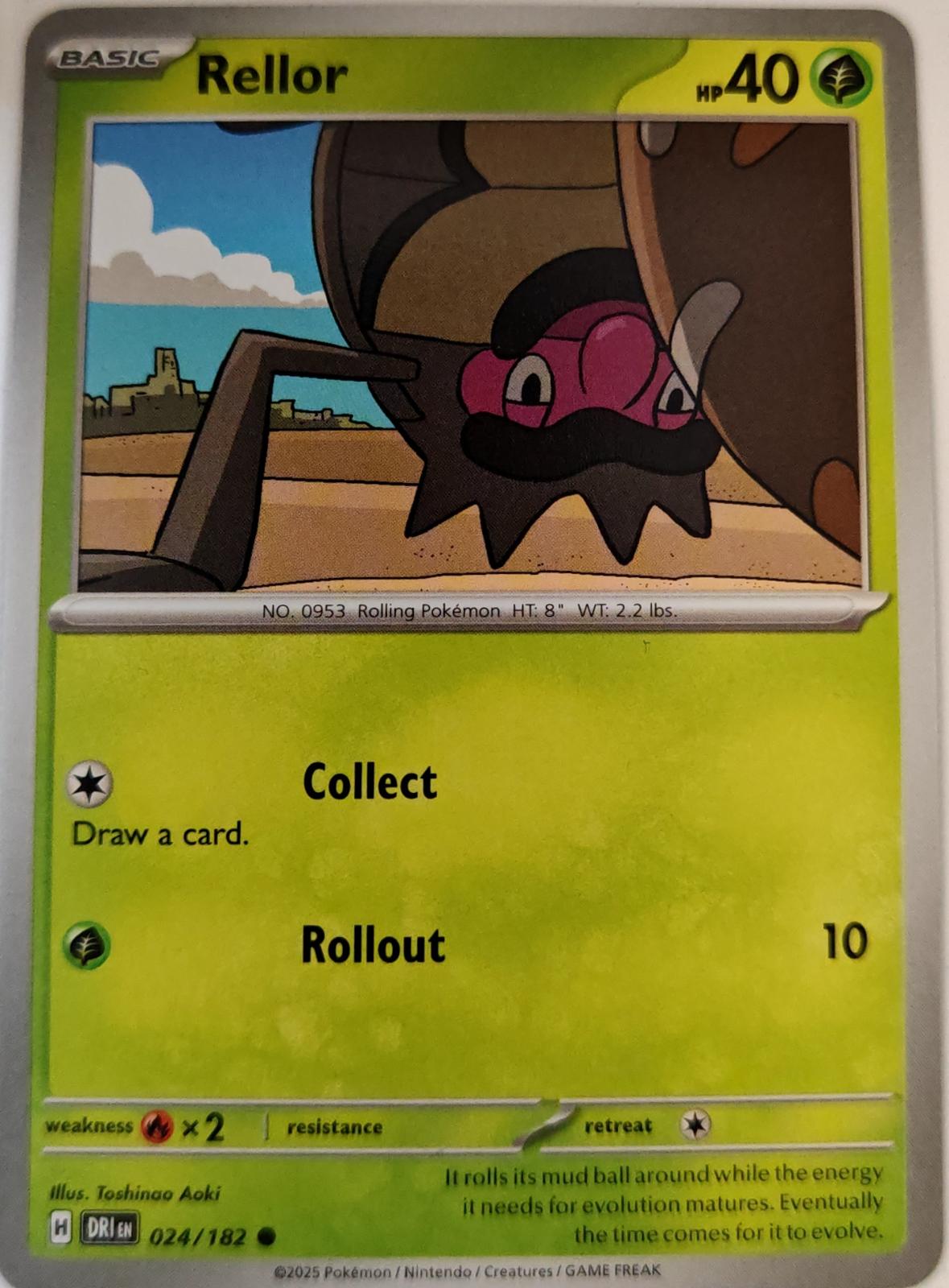 Rellor - 024/182 - - DESTINED RIVALS - Pokemon - Common | AA07-1