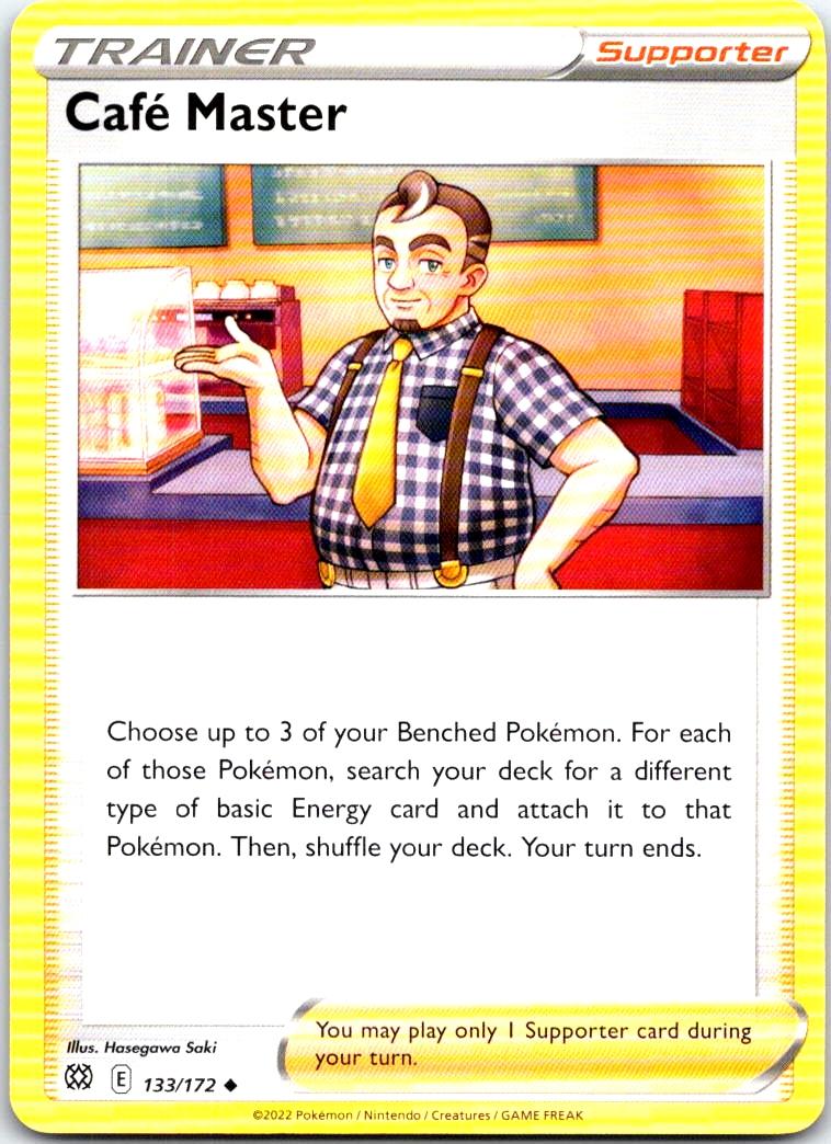 Cafe Master - 133/172 - - BRILLIANT STARS - Pokemon - Uncommon | AB15-18
