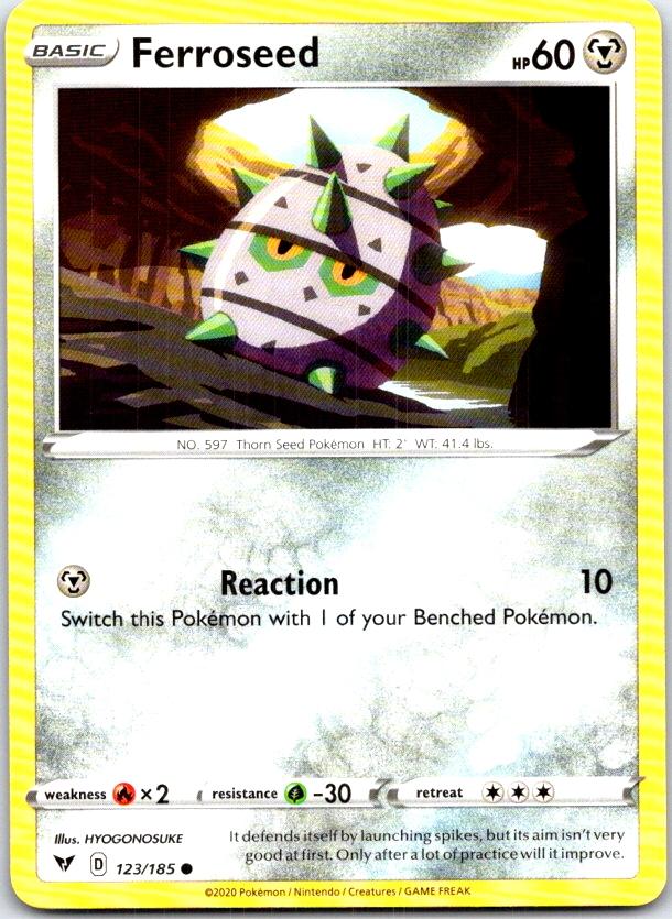 Ferroseed - 123/185 - - VIVID VOLTAGE - Pokemon - Common | AB98-52