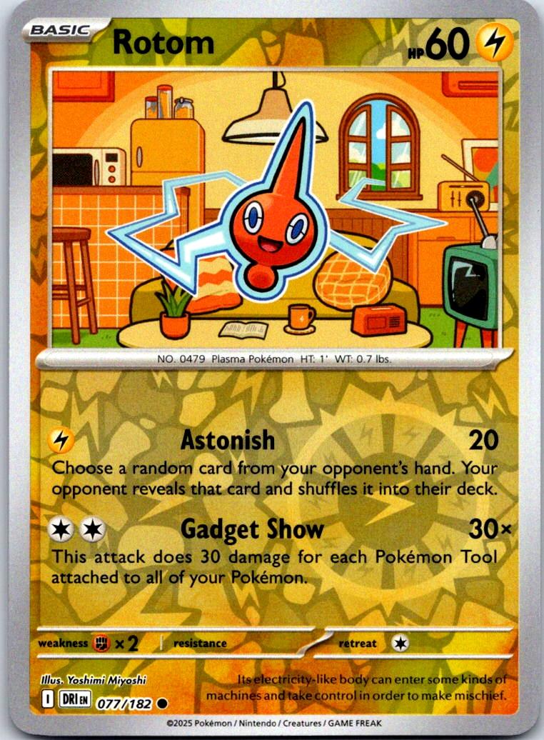 Rotom - 077/182 - Reverse Holo - DESTINED RIVALS - Pokemon - Common | AA123-17