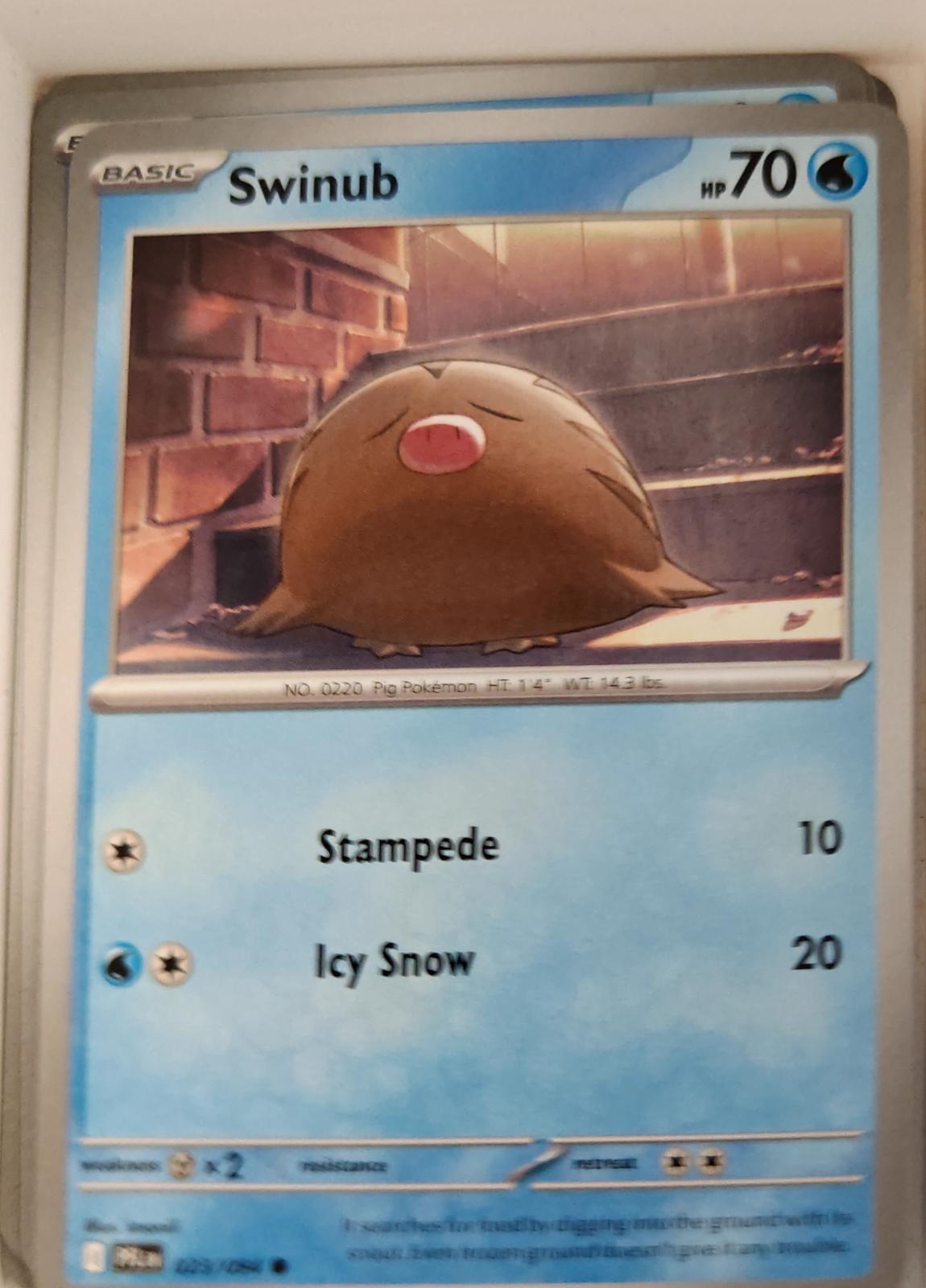 Swinub - 023/094 - - PHANTASMAL FLAMES - Pokemon - Common | AA27-11