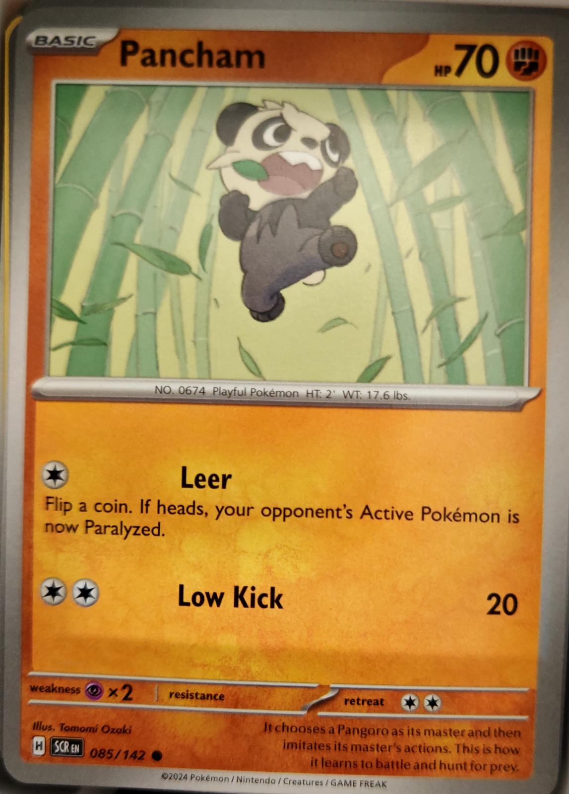 Pancham - 85/142 - - STELLAR CROWN - Pokemon - Common | AA06-95