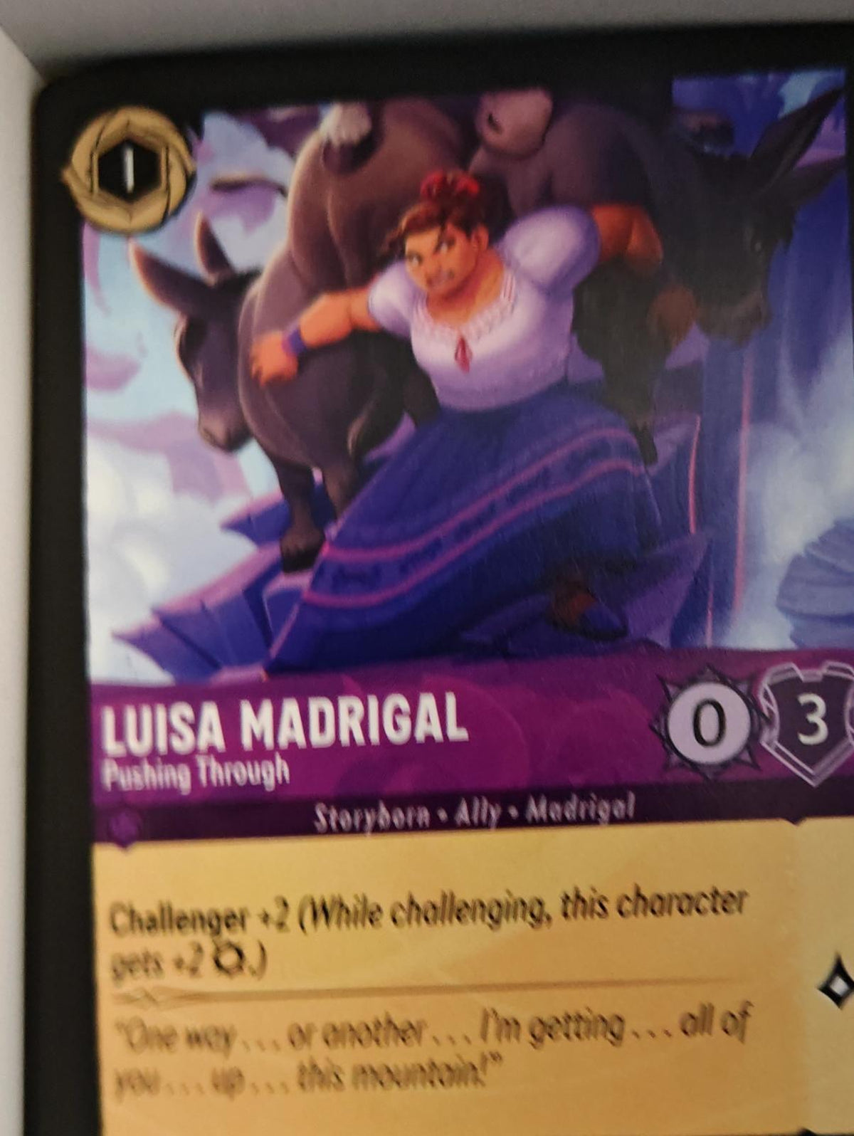 Luisa Madrigal - Pushing Through - 62/204 - - WILDS UNKNOWN - Lorcana - | LAA03-22