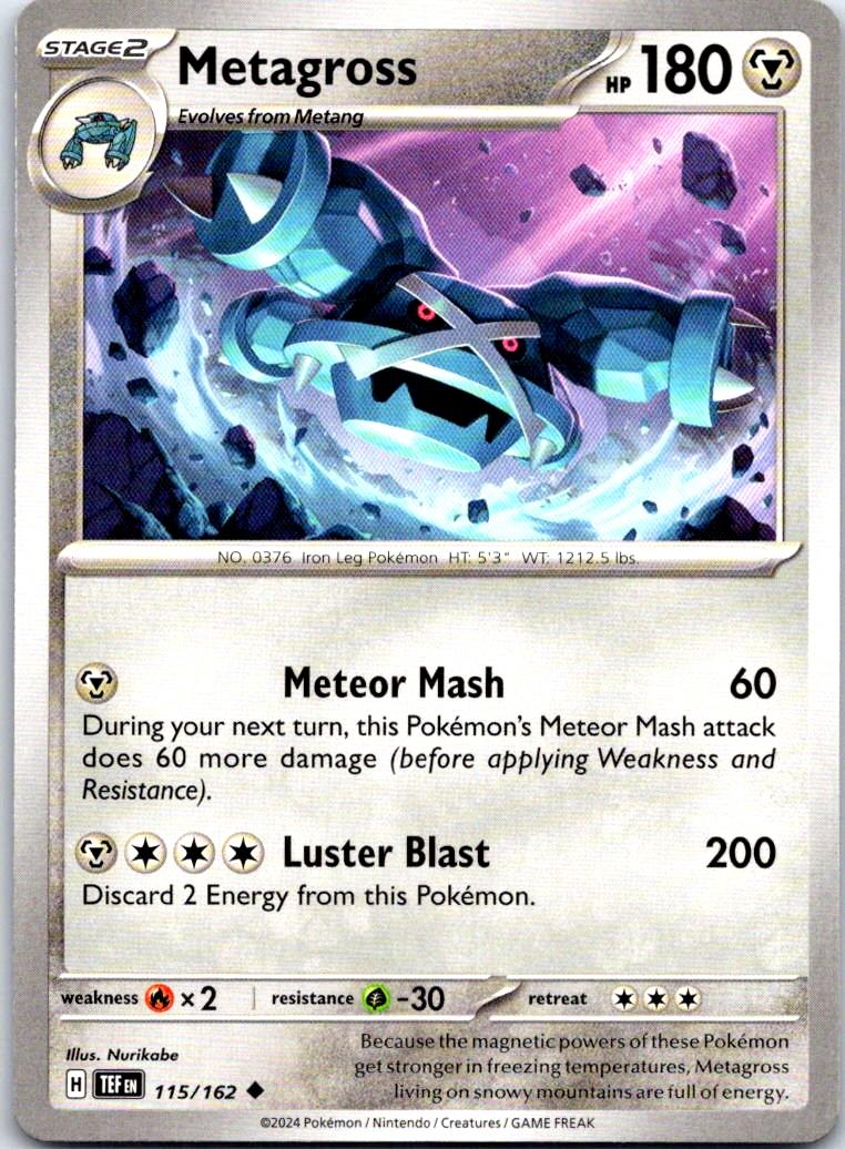 Metagross - 115/162 - - TEMPORAL FORCES - Pokemon - Uncommon | AB26-6