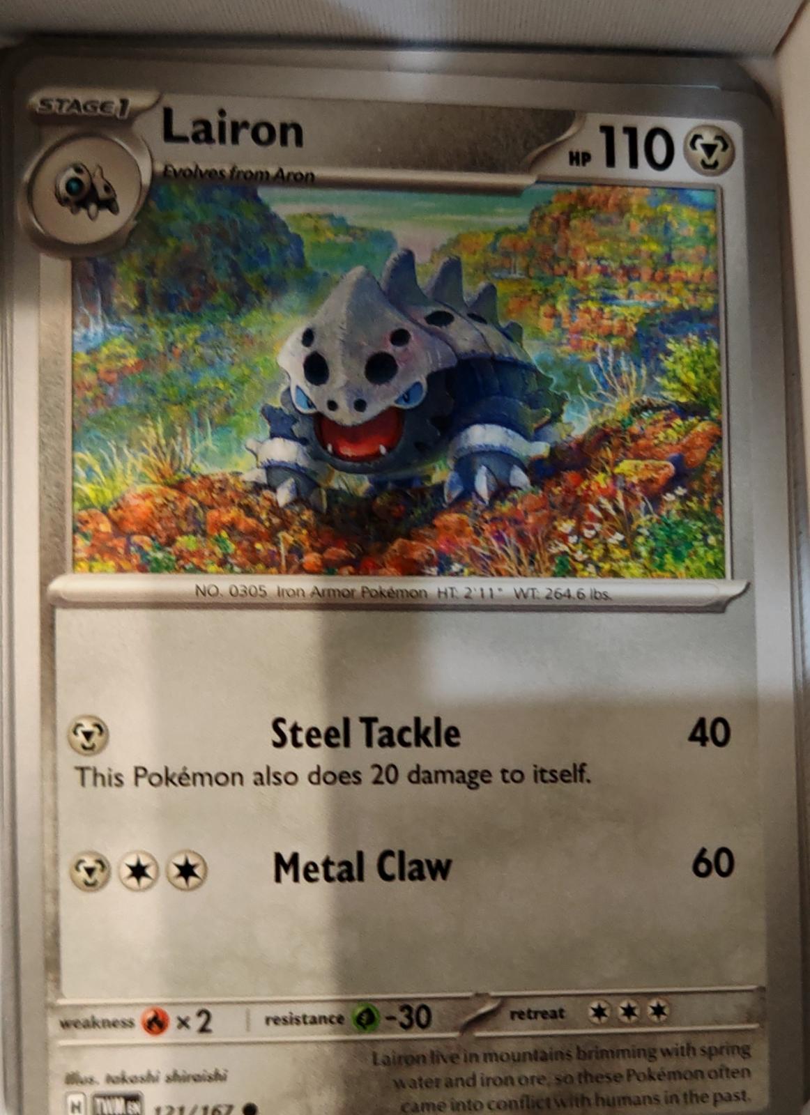 Lairon - 121/167 - - TWILIGHT MASQUERADE - Pokemon - Common | AA76-5