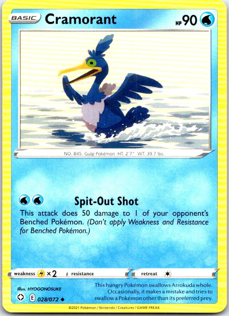 Cramorant - 028/072 - - SHINING FATES - Pokemon - Uncommon | AB51-39