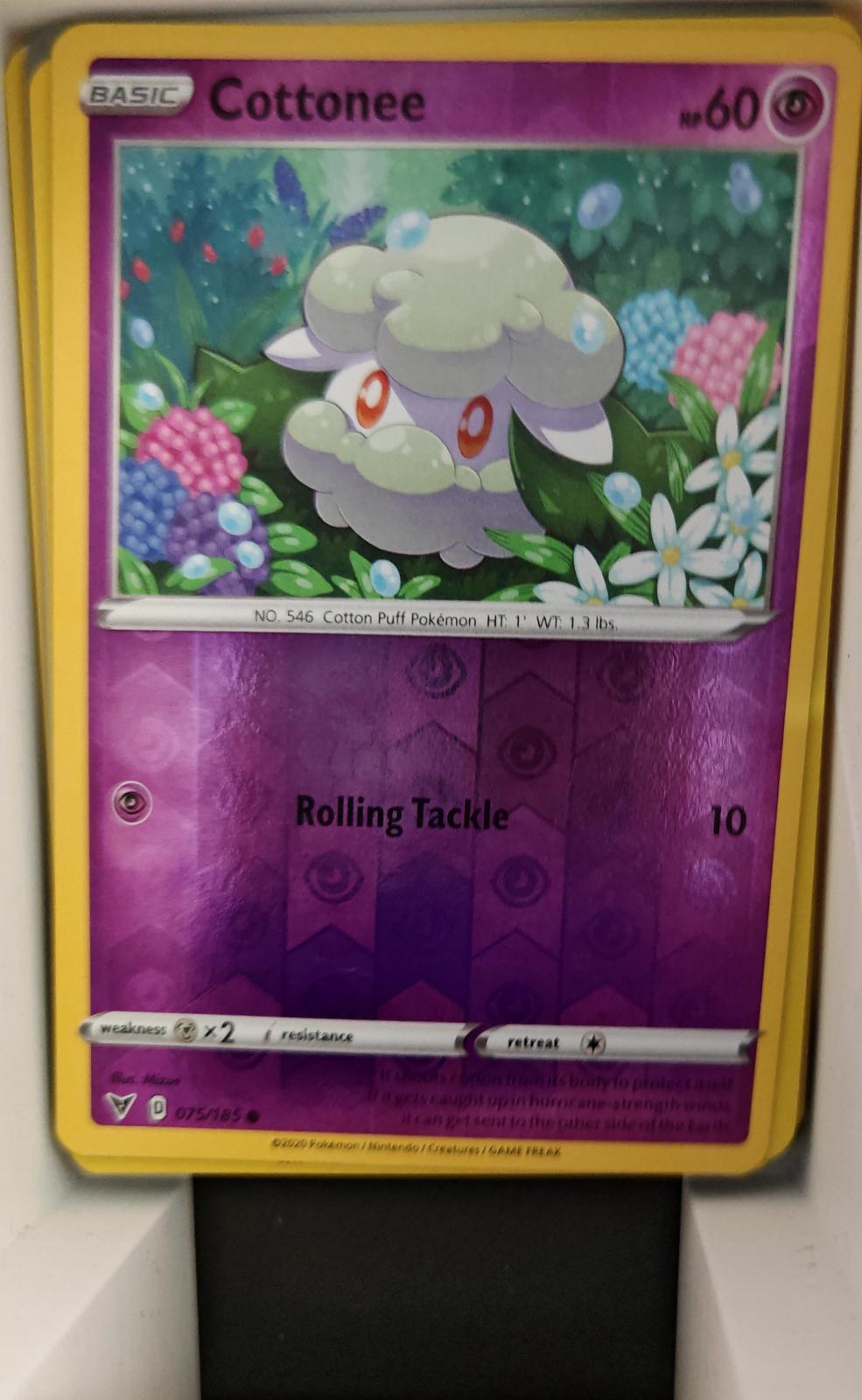 Cottonee - 075/185 - Reverse Holo - VIVID VOLTAGE - Pokemon - Common | AA22-23