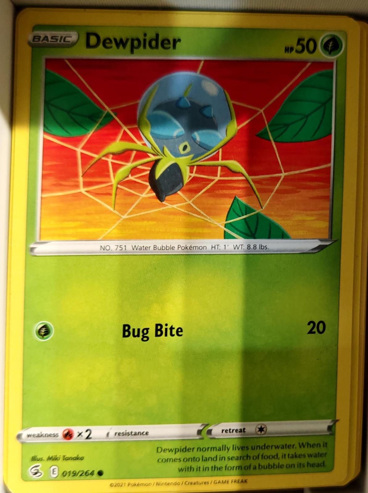 Dewpider - 019/264 - - FUSION STRIKE - Pokemon - Common | AA67-46
