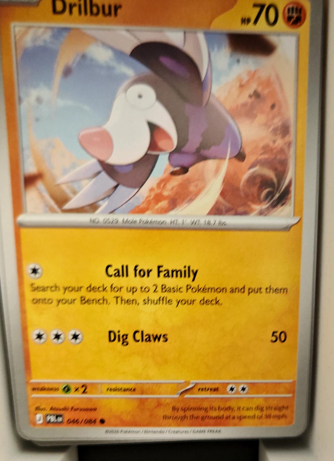 Drilbur - 046/084 - - PITCH BLACK - Pokemon - Common | AA16-53