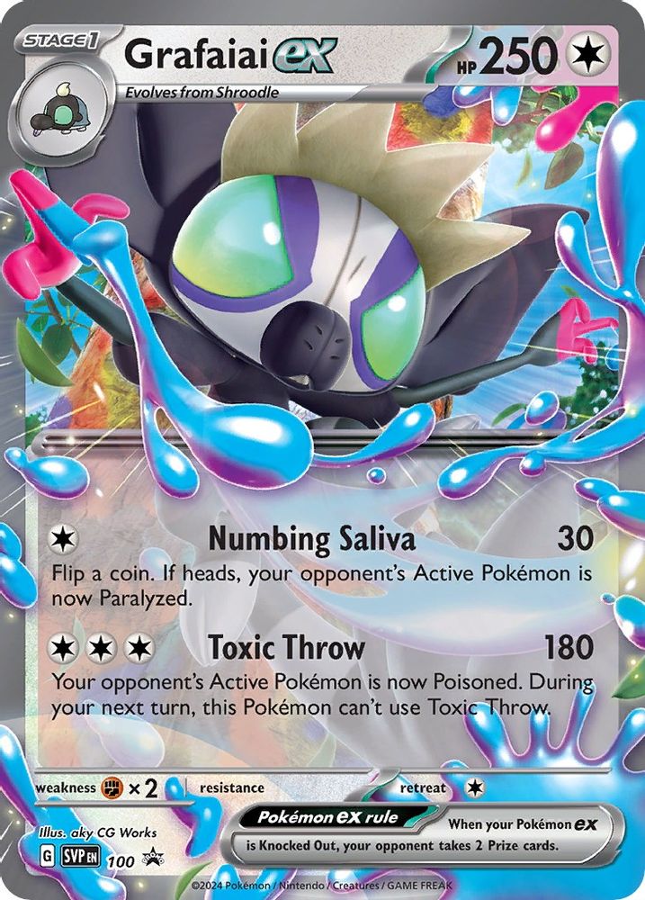 Grafaiai ex - 100 - Holo - SCARLET & VIOLET PROMO - Pokemon - Promo | AA34-6