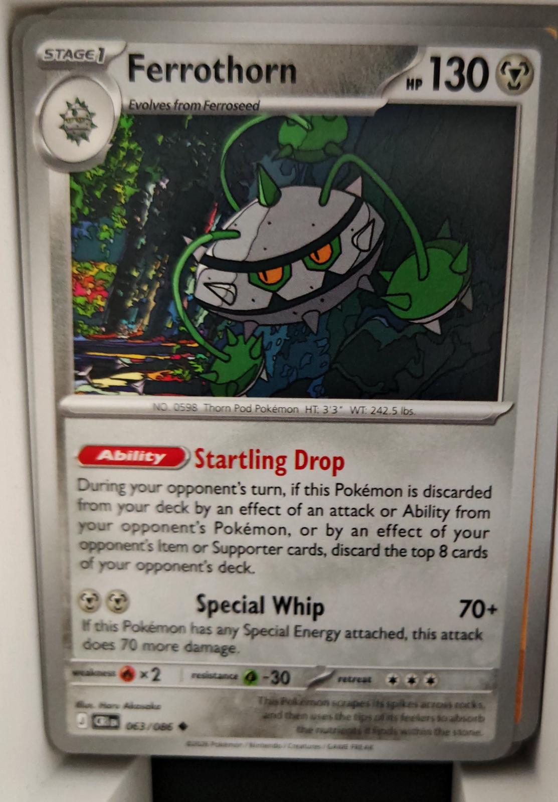 Ferrothorn - 063/086 - - CHAOS RISING - Pokemon - Uncommon | AA23-45
