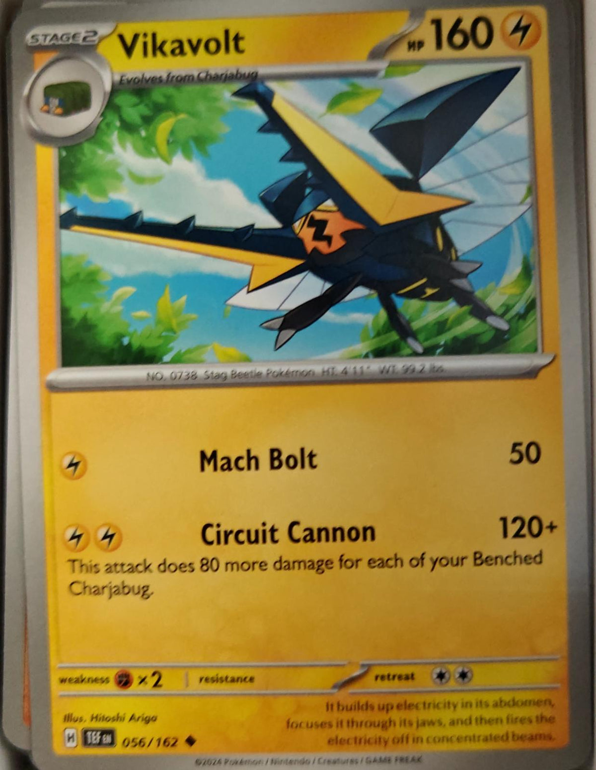 Vikavolt - 056/162 - - TEMPORAL FORCES - Pokemon - Uncommon | AA24-69