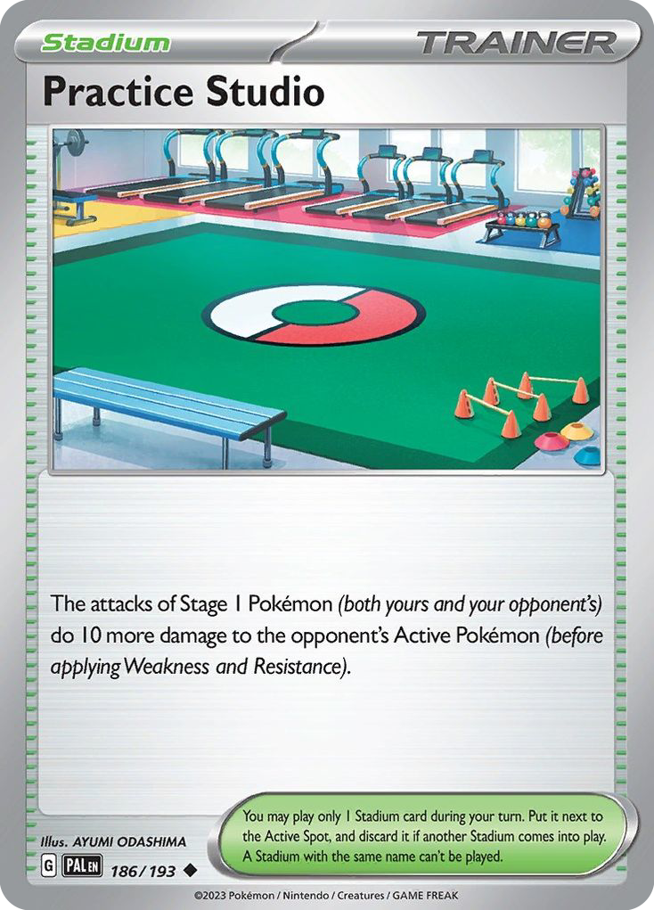 Practice Studio - 186/193 - - PALDEA EVOLVED - Pokemon - Uncommon | AA44-94