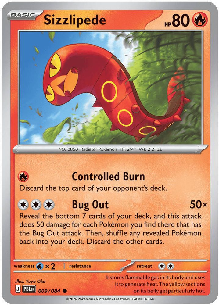 Sizzlipede - 009/084 - - PITCH BLACK - Pokemon - Common | AA18-19