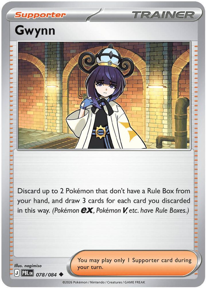 Gwynn - 078/084 - - PITCH BLACK - Pokemon - Uncommon | AA15-95