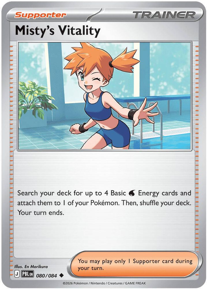 Misty's Vitality - 080/084 - - PITCH BLACK - Pokemon - Uncommon | AA15-63