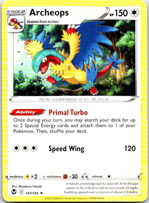 Archeops - 147/195 - - DECK EXCLUSIVES - Pokemon - Rare | AC19-50