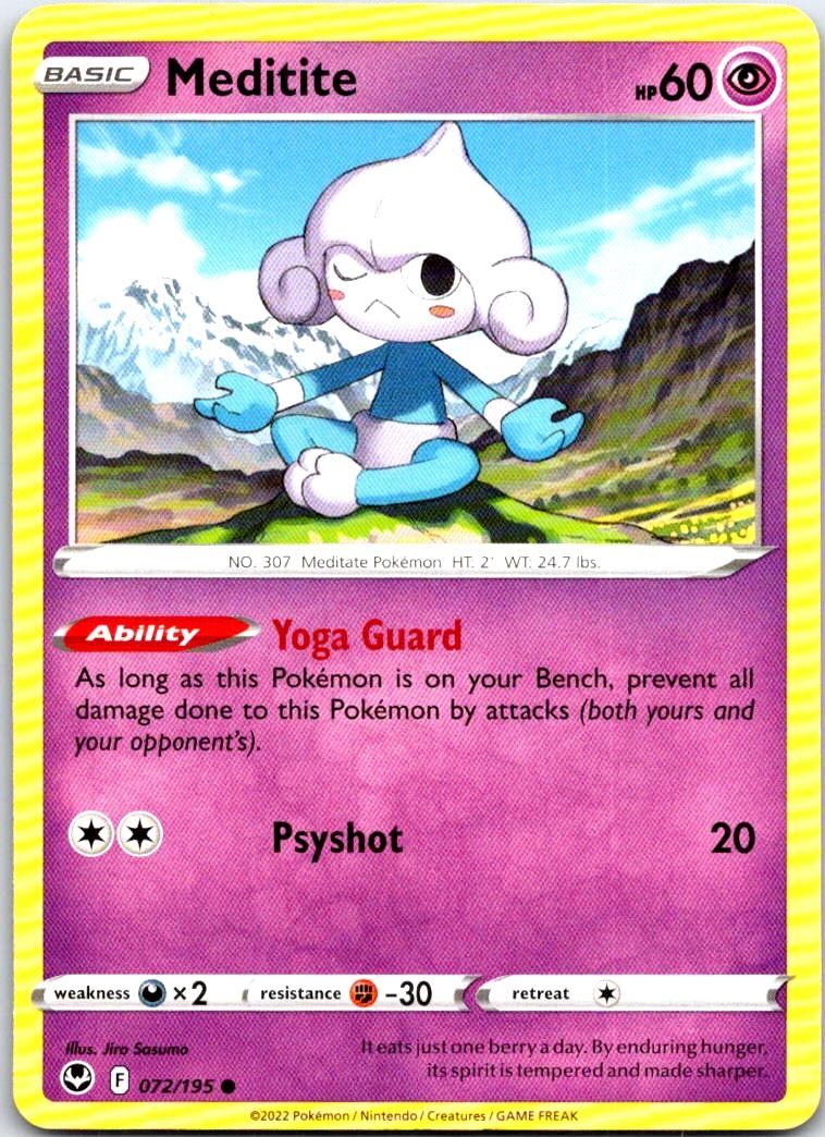 Meditite - 072/195 - - SILVER TEMPEST - Pokemon - Common | AB29-15