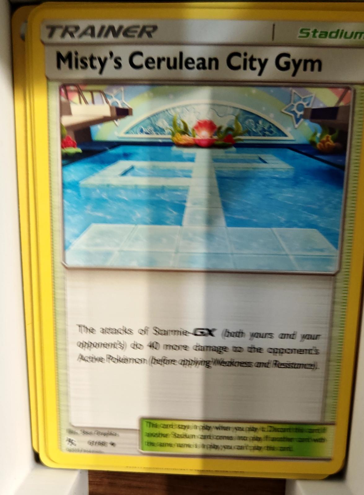 Misty's Cerulean City Gym - 61/68 - - HIDDEN FATES - Pokemon - | AA70-42
