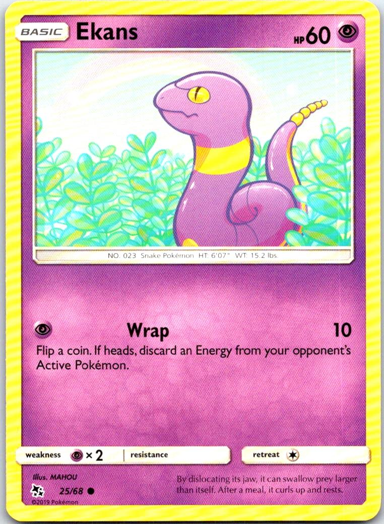 Ekans - 25/68 - - HIDDEN FATES - Pokemon - Common | AB58-15
