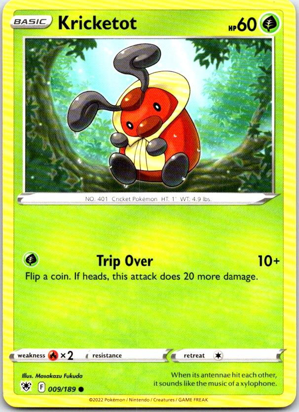 Kricketot - 009/189 - - ASTRAL RADIANCE - Pokemon - Common | AC08-1
