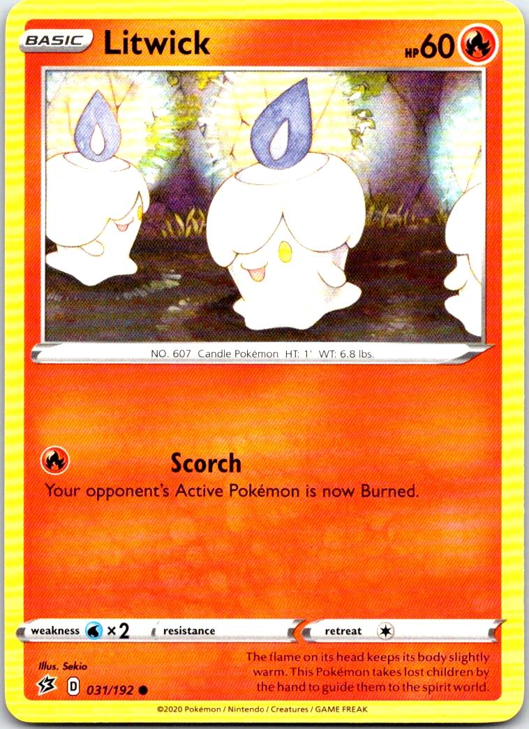 Litwick - 031/192 - - REBEL CLASH - Pokemon - Common | AB73-13