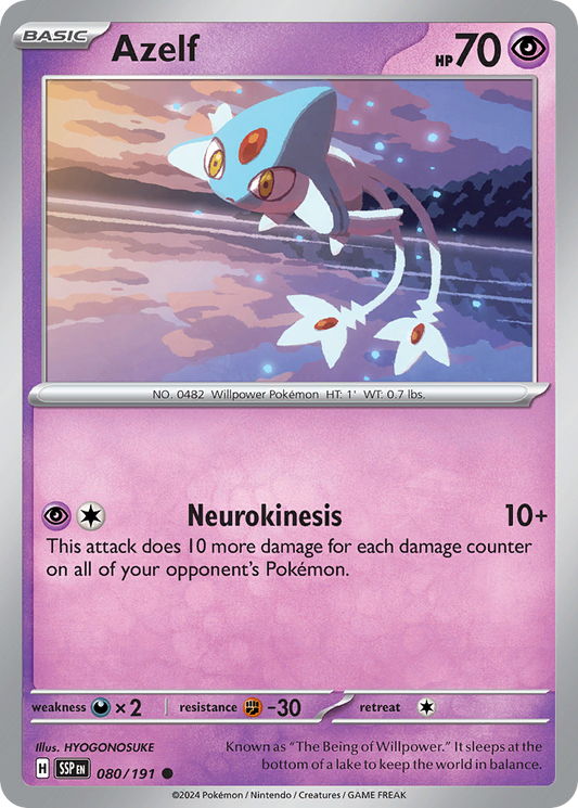 Azelf - 080/191 - - SURGING SPARKS - Pokemon - Common | AA09-26