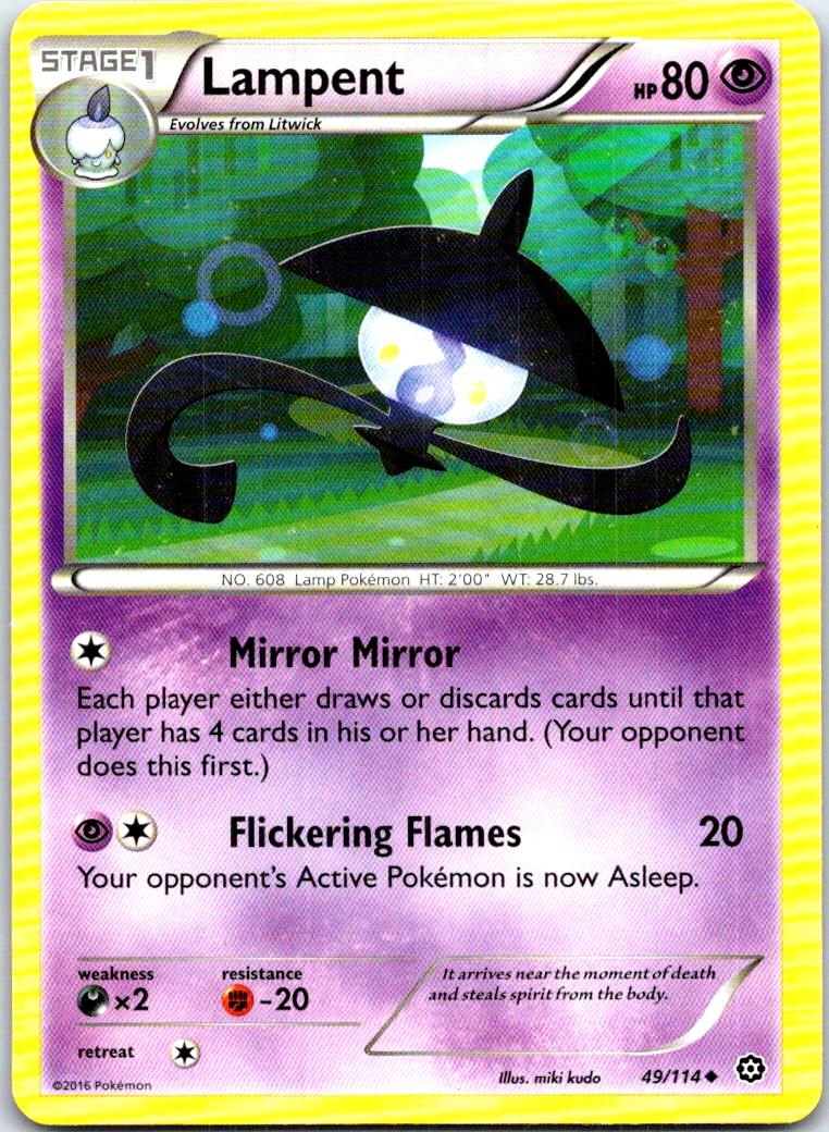 Lampent - 49/114 - - STEAM SIEGE - Pokemon - Uncommon | AB62-30