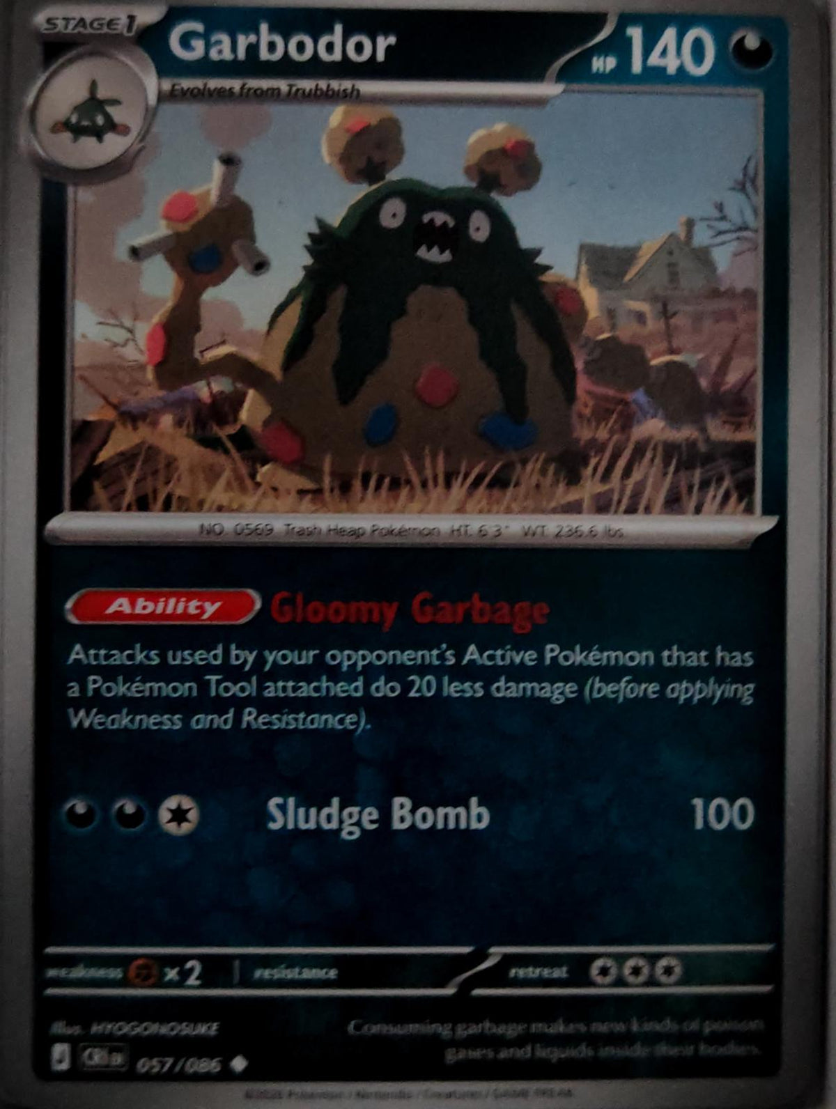 Garbodor - 057/086 - - CHAOS RISING - Pokemon - Uncommon | AA64-8