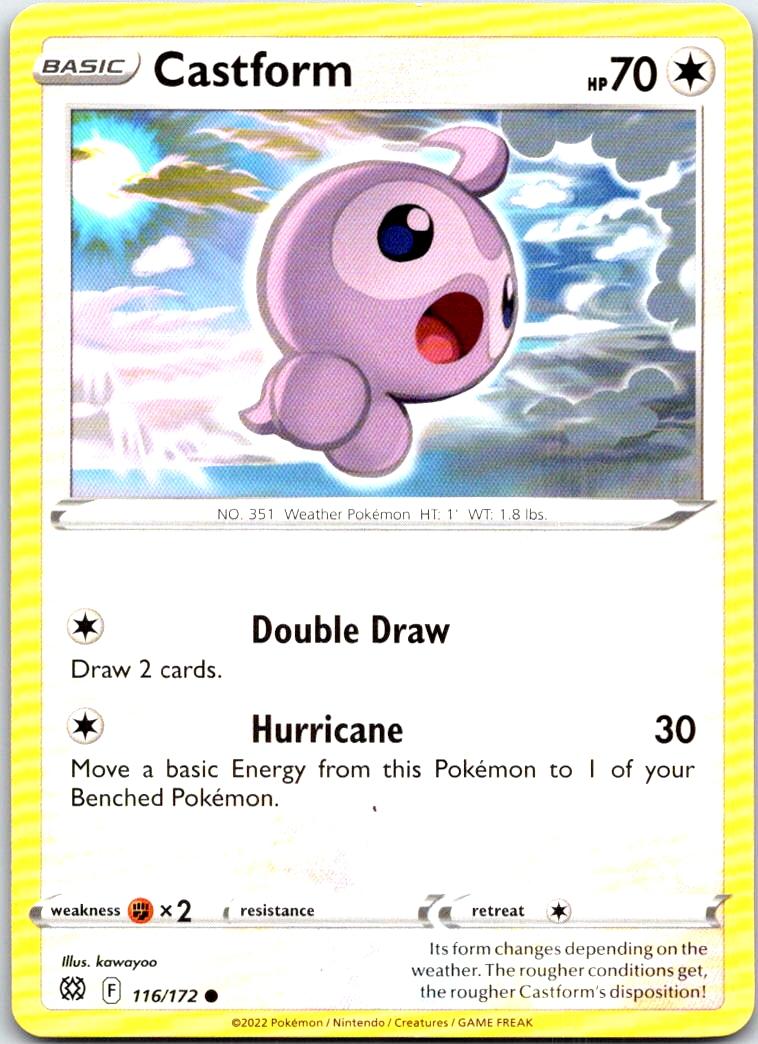 Castform - 116/172 - - BRILLIANT STARS - Pokemon - Common | AB29-44