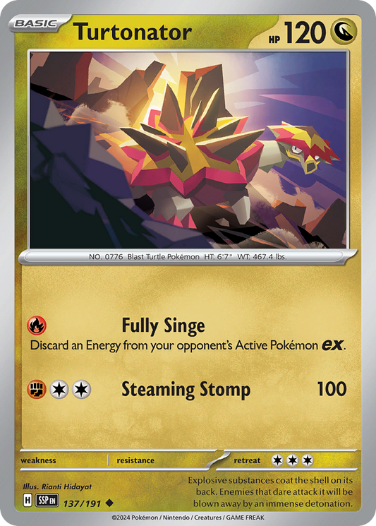 Turtonator - 137/191 - - SURGING SPARKS - Pokemon - Uncommon | AA48-51