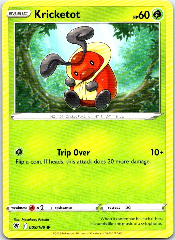Kricketot - 009/189 - - ASTRAL RADIANCE - Pokemon - Common | AC07-34
