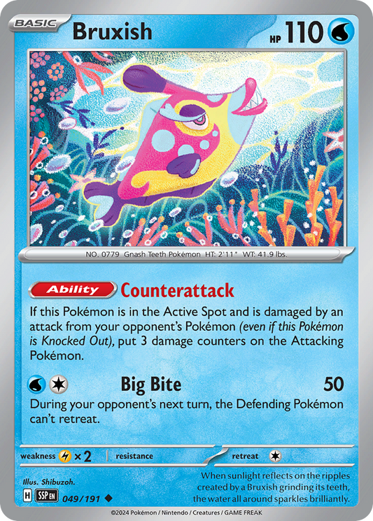 Bruxish - 049/191 - - SURGING SPARKS - Pokemon - Uncommon | AA48-13