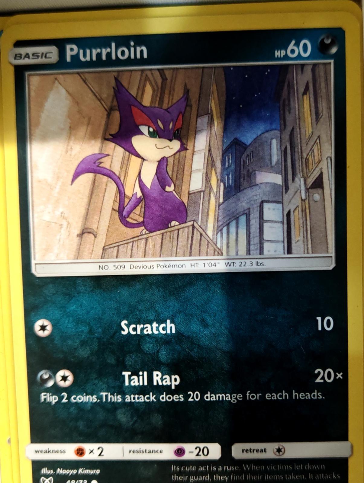 Purrloin - 48/73 - - SHINING LEGENDS - Pokemon - Common | AA67-41
