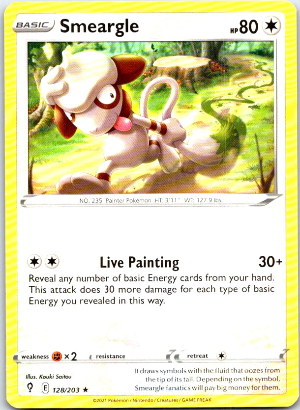 Smeargle - 128/203 - - EVOLVING SKIES - Pokemon - Rare | AC05-6