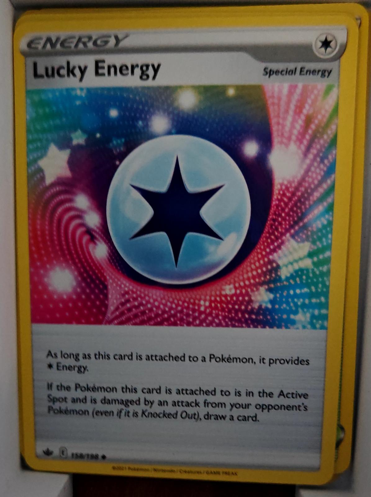 Lucky Energy - 158/198 - - CHILLING REIGN - Pokemon - Uncommon | AA60-9