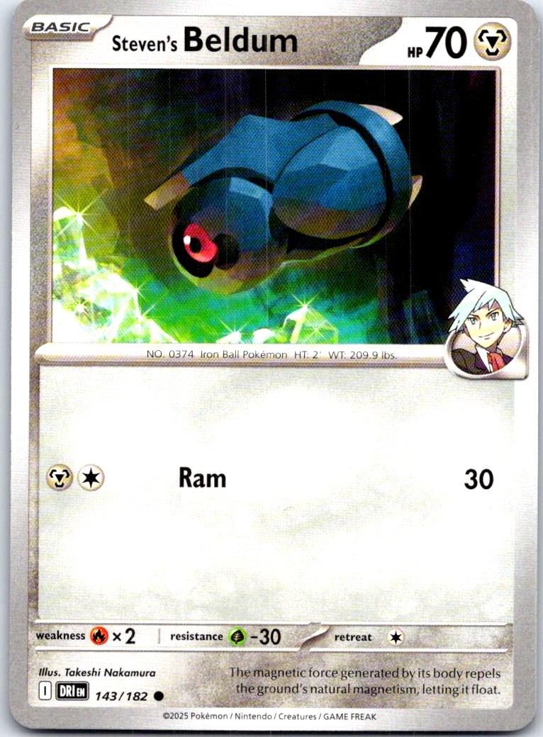 Steven's Beldum - 143/182 - - DESTINED RIVALS - Pokemon - Common | AB71-34