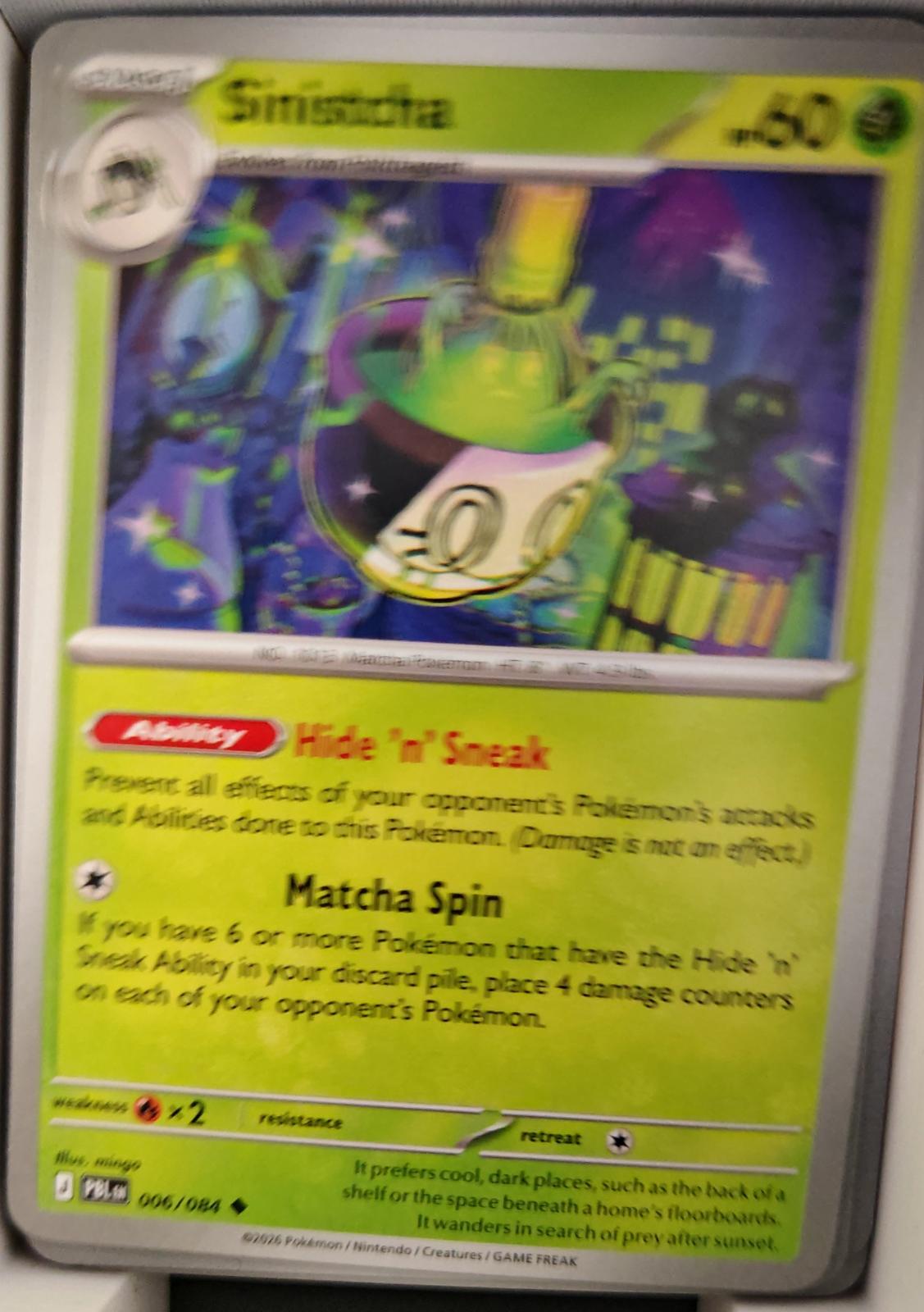 Sinistcha - 006/084 - - PITCH BLACK - Pokemon - Uncommon | AA36-56