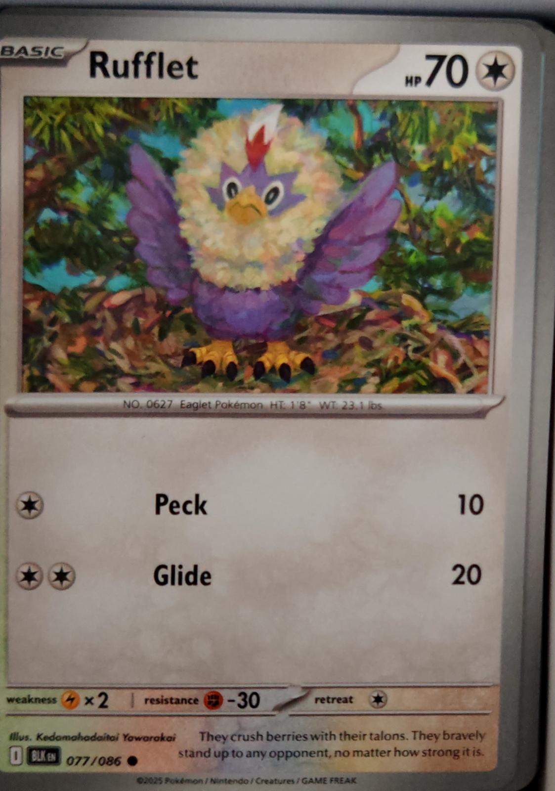 Rufflet - 077/086 - - BLACK BOLT - Pokemon - Common | AA47-64