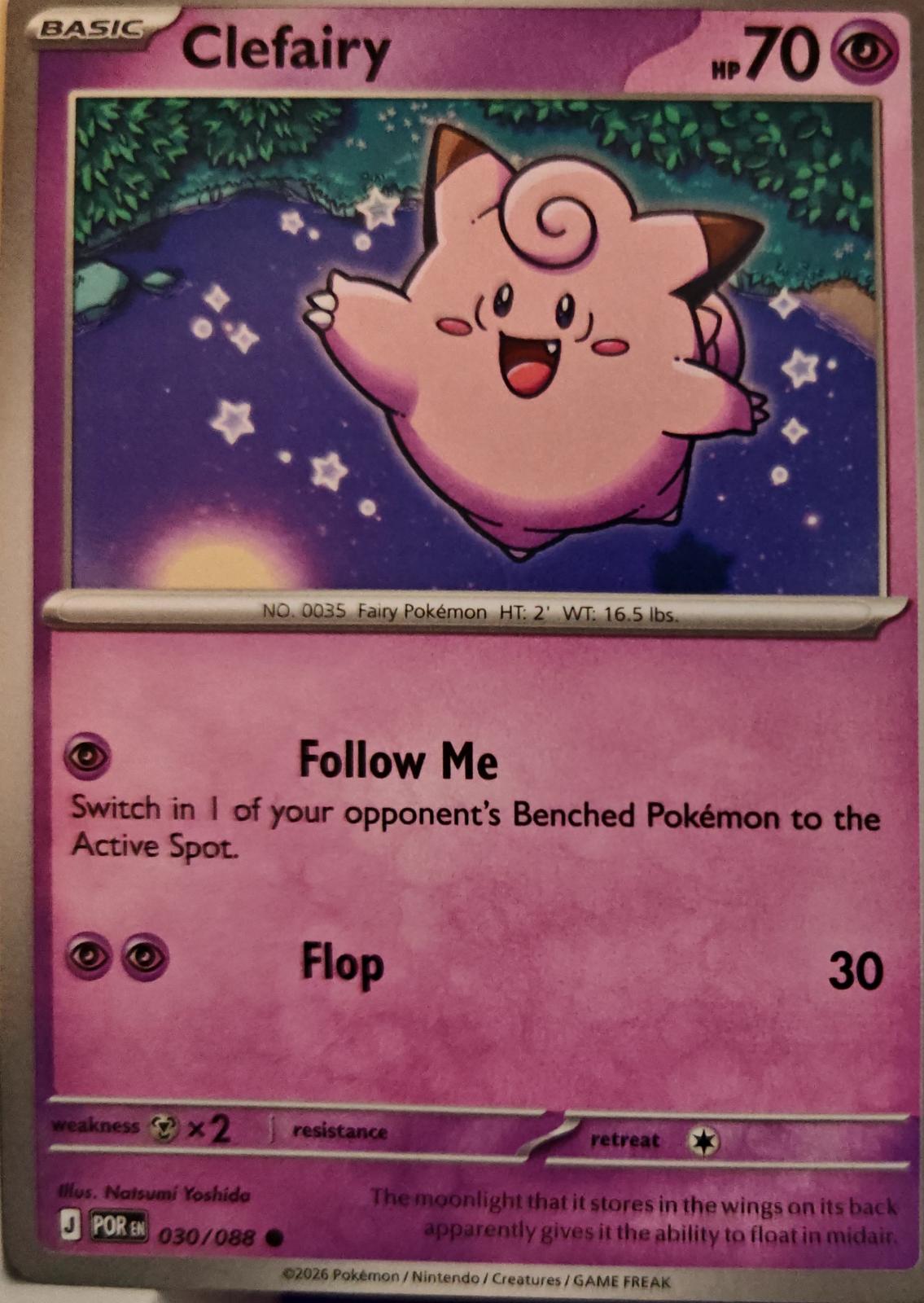 Clefairy - 030/088 - - PERFECT ORDER - Pokemon - Common | AA01-90