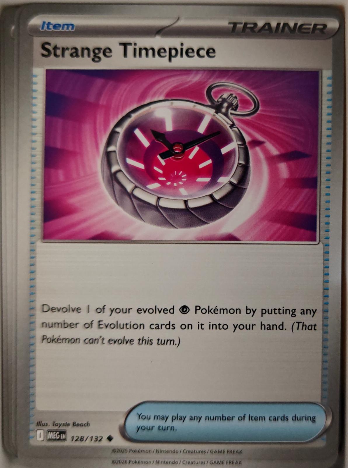 Strange Timepiece - 128/132 - - MEGA EVOLUTION - Pokemon - Uncommon | AA23-19