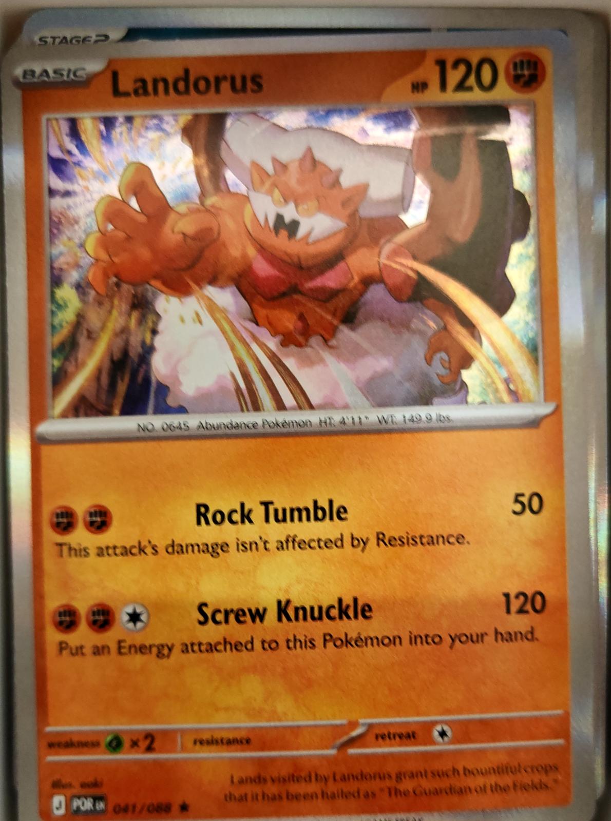 Landorus - 041/088 - Holo - PERFECT ORDER - Pokemon - Rare | AA06-71